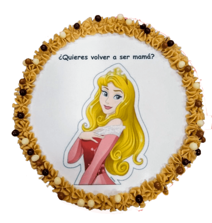 tartas personalizadas con imagen comestible de princesa disney